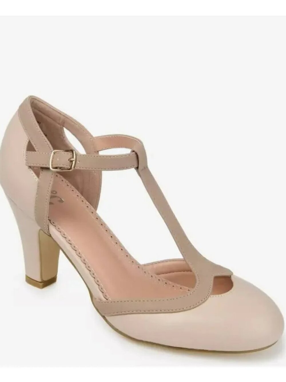 NWOB 99.50 JOURNEE OLINA VINTAGE INSPIRED T STRAP PUMPS